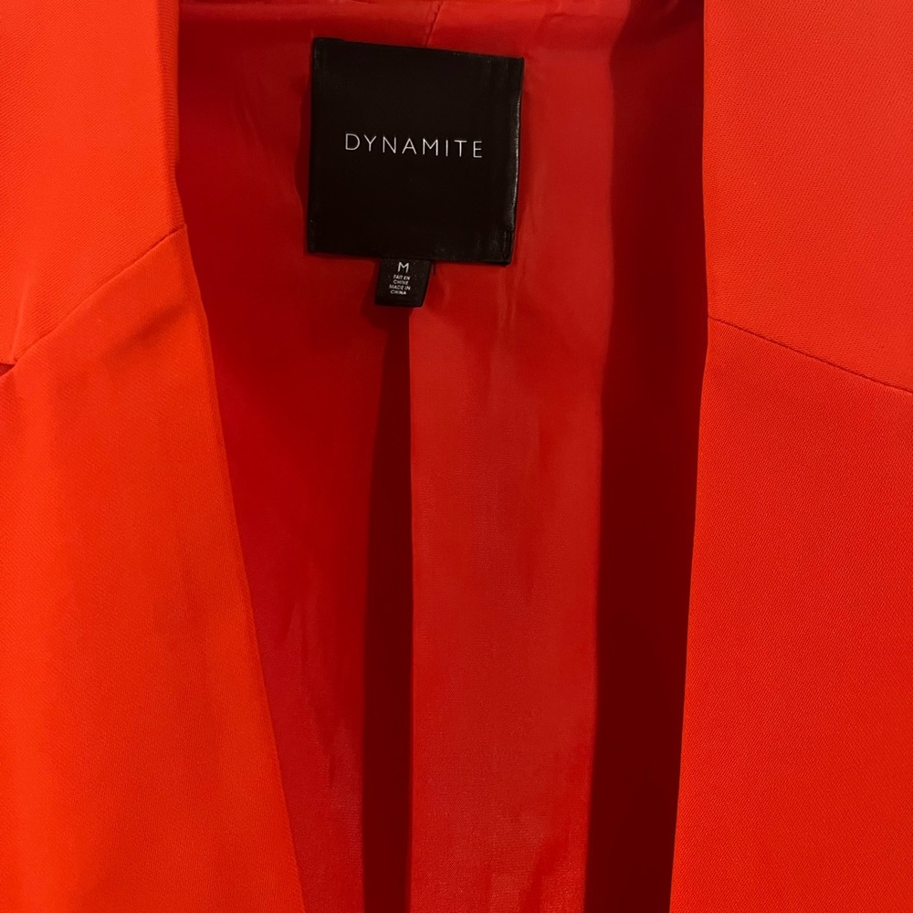 Dynamite Size M Red Blazer - Picture 2 of 2